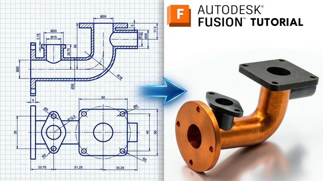 Fusion 360 From Zero | Beginner Step-by-Step Tutorial