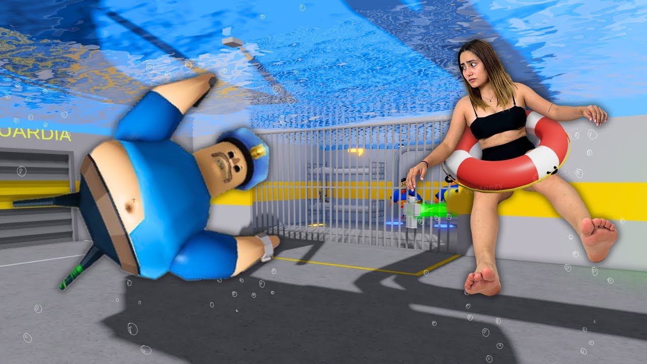 Nadamos En La Prisi&oacute;n De Barry en Roblox |Andie