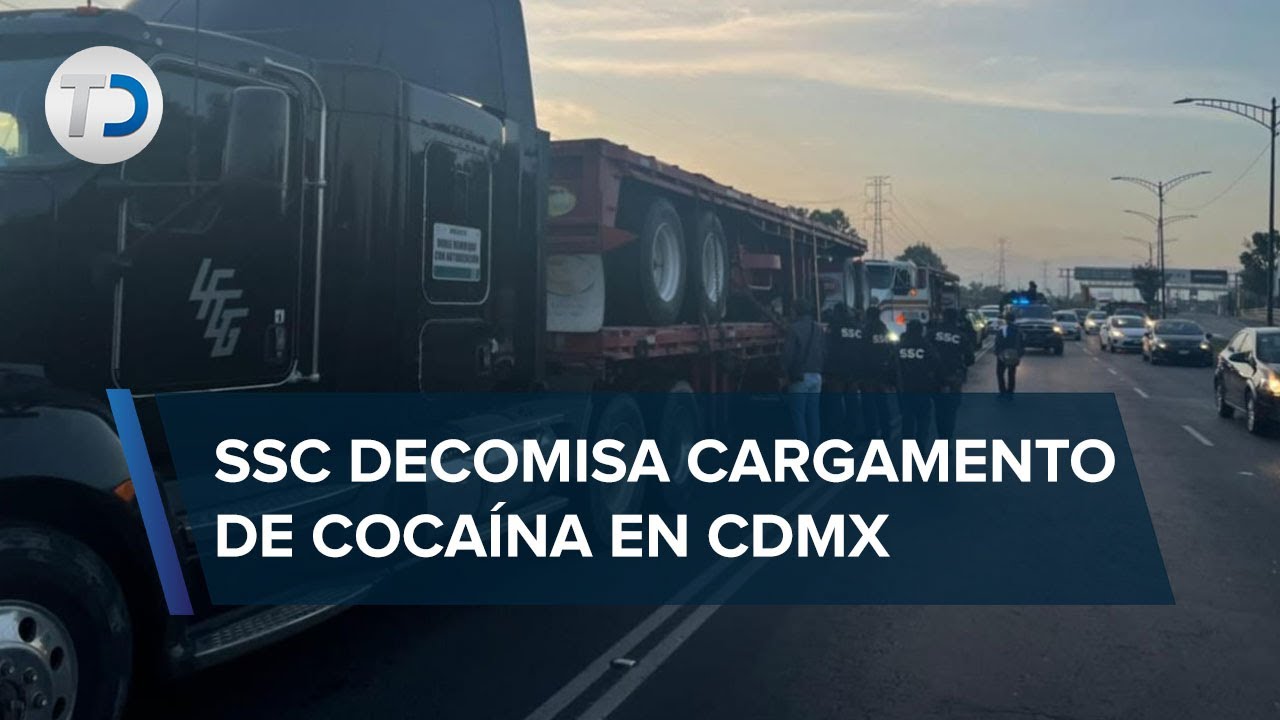 Decomiso de cargamento de cocaína en CdMx es el mayor registrado en la capital del país: Harfuch