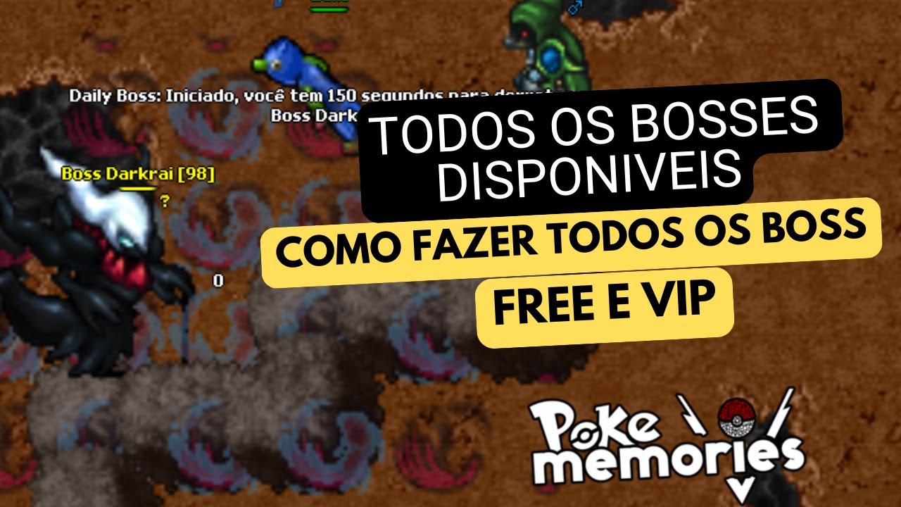 Como fazer TODOS OS BOSSES do PokeMemories!