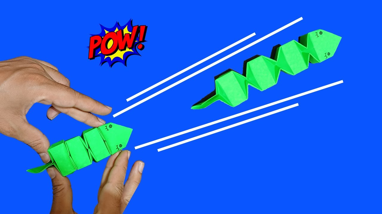 🌀 How to Make an Origami Paper Slinky Snake! 🐍 Super Easy Step-by-Step Tutorial!