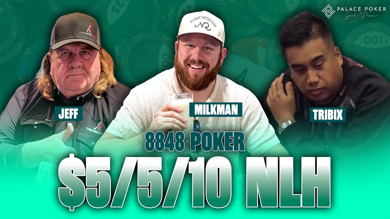 $5/5/10 NLH with 8848 Poker | Palace Poker LIVE