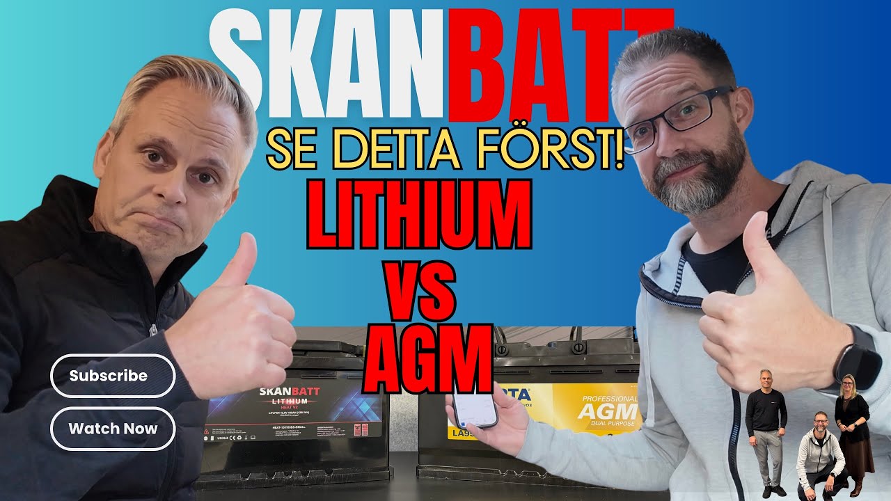 AGM vs Lithium i husbil &ndash; Mattias fr&aring;n Skanbatt avsl&ouml;jar sanningen!