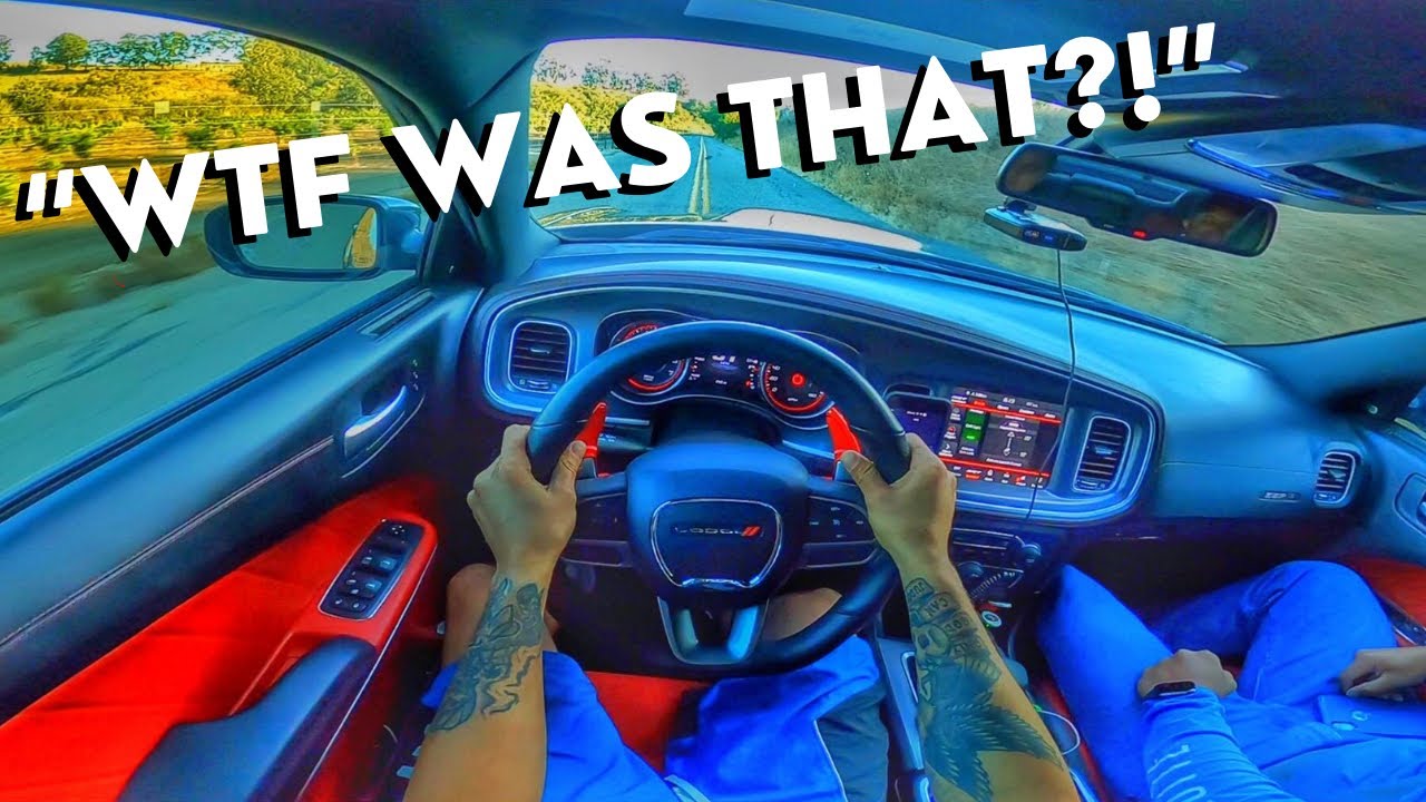 LOWERED DODGE CHARGER 392 SCAT PACK WIDEBODY FIRST DRIVE! CANY0N RUN ON SPRINGS !