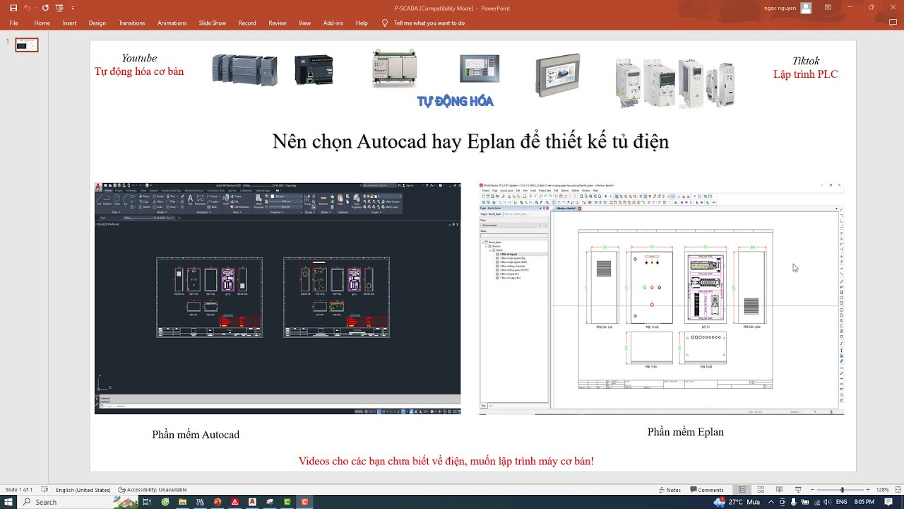 Nên chọn autocad hay eplan để thiết kế tủ điện