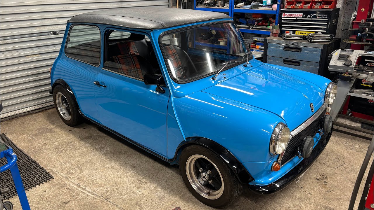 Classic mini in for some MOT work