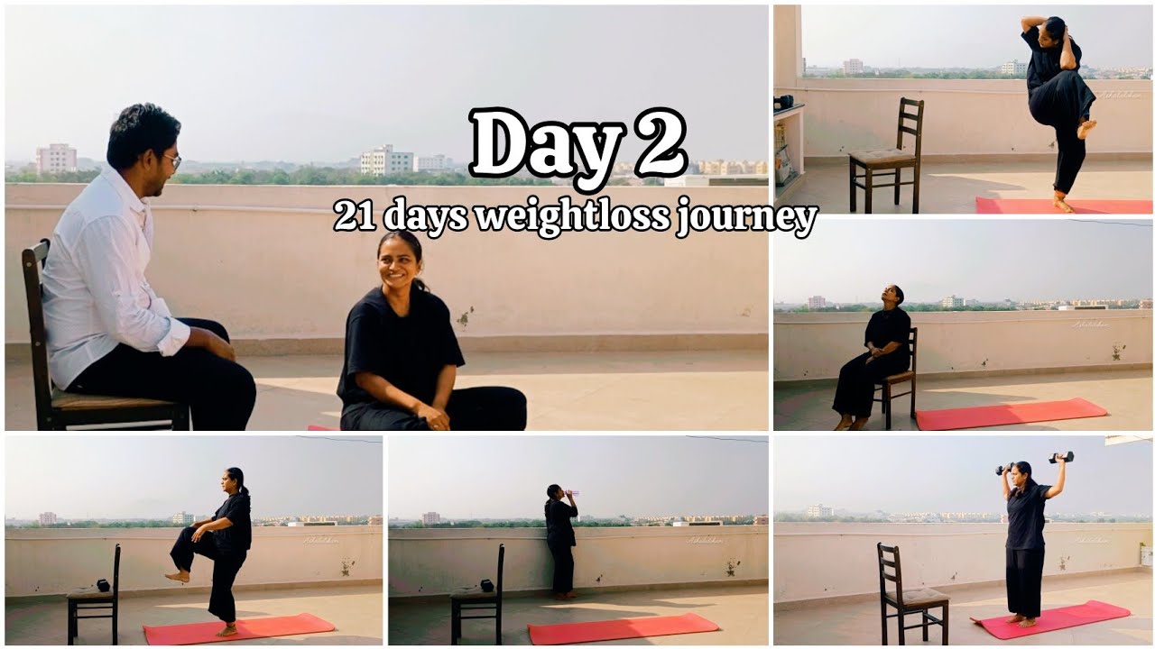 Day 2 | 21 days weightloss journey🧘🏻‍♀️| Real Life Routine💪| Honest efforts & Results @Ashalalokam 