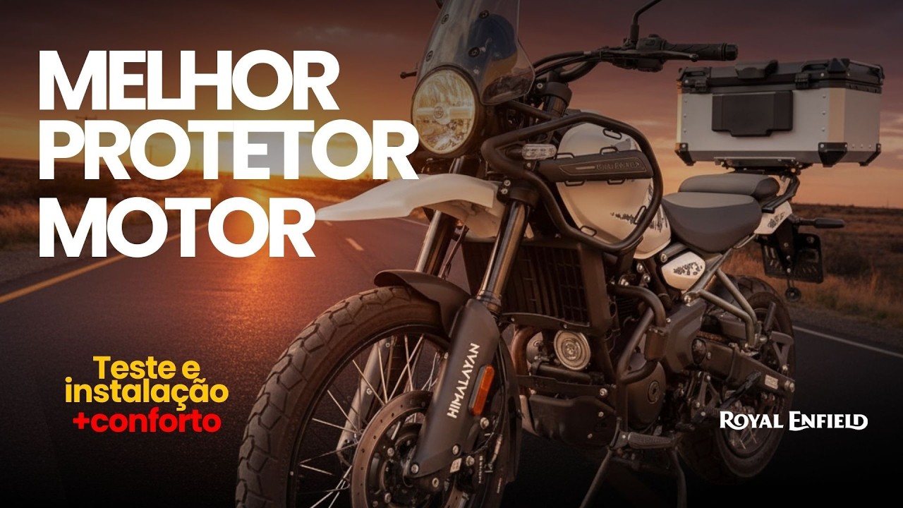 Protetor de motor CHAPAM na Himalayan 450 | instalação, teste e visual final