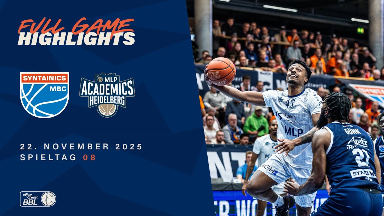 Syntainics MBC vs. MLP Academics Heidelberg - Full Game Highlights - Spieltag 8, 25/26