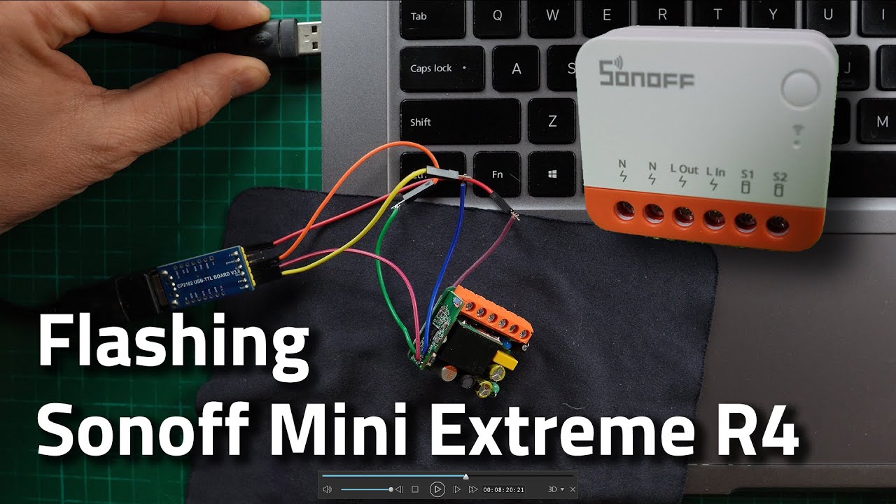 ⚙️Wgrywanie firmware do Sonoff Mini Extreme R4 