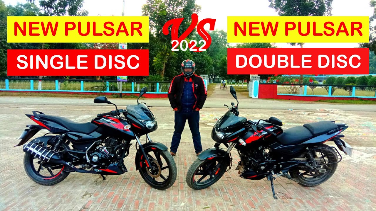 Pulsar Twin Disc VS Pulsar Single Disc Comparison Review In Bangla 2022 | Brake Test | Mileage