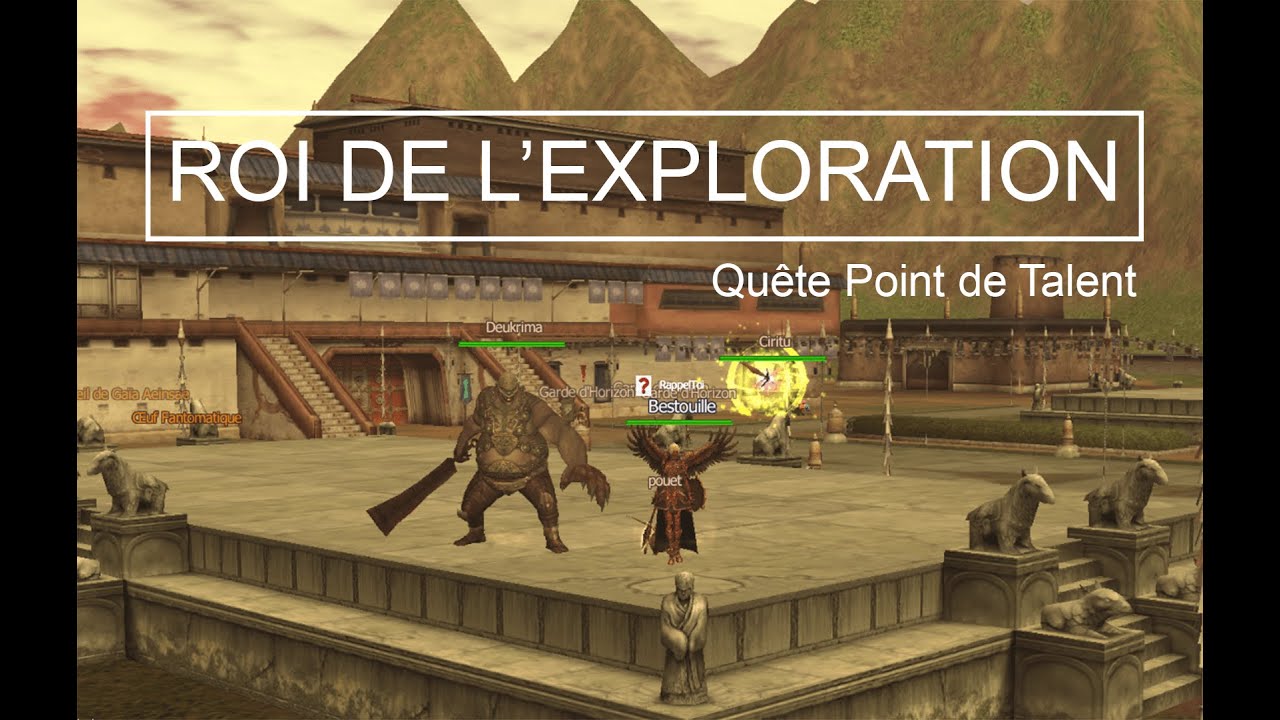 Rappelz - Tuto Quête point de talent Roi de l'exploration