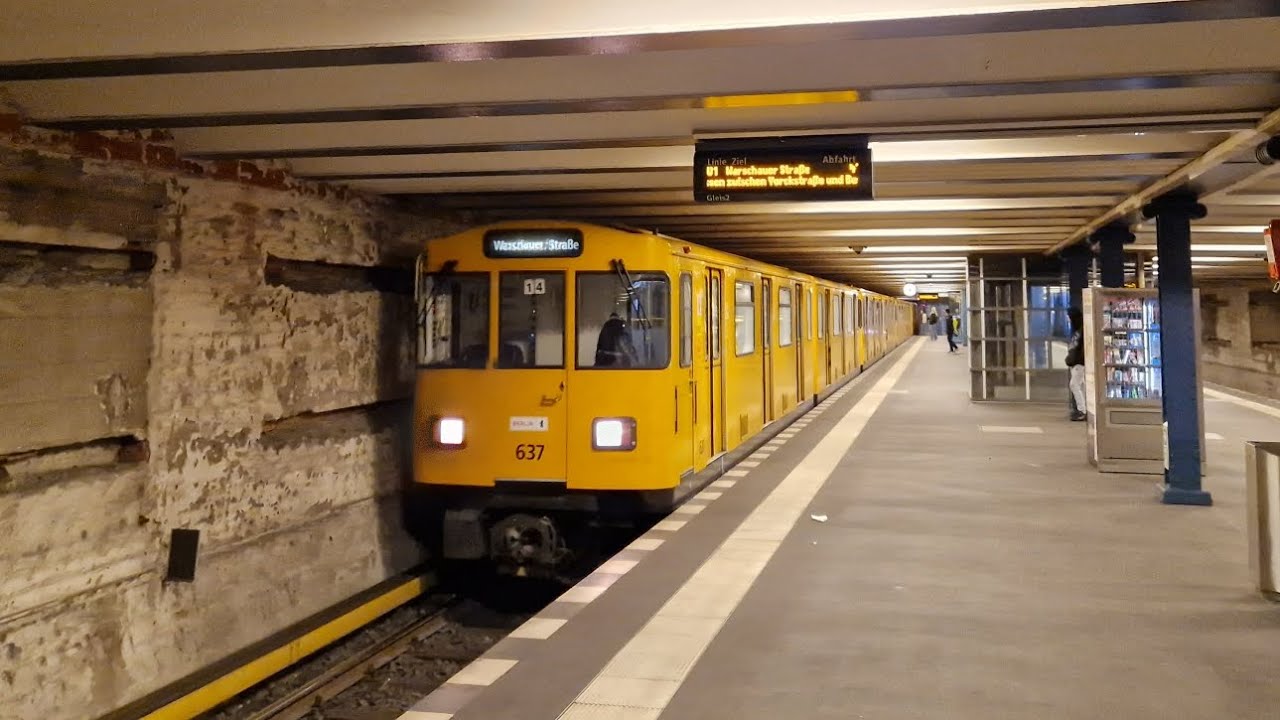 Mitfahrt in der kompletten U1 von Uhlandstraße bis Warschauer Straße im A3L92 636