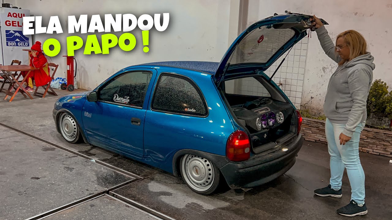 É DE MENINA PAI ! CORSA WIND BEM BAIXO COM SUSPENSÃO A AR