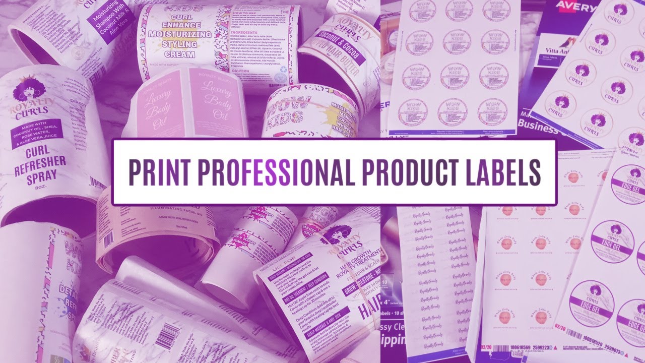 WHERE I GET MY PRODUCT LABELS PRINTED FOR MY HAIRCARE LINE, SKINCARE LINE, OR COSMETIC BRAND!