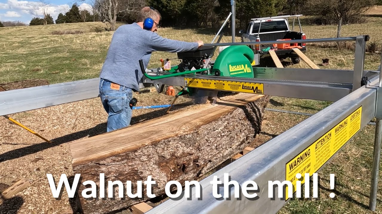First Cuts with Lucas Mill [sawmill in action]