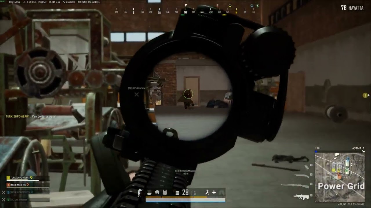 PC PUBG - 1v3 - TEAM FİGHTS - UNRANKED  SQUAD