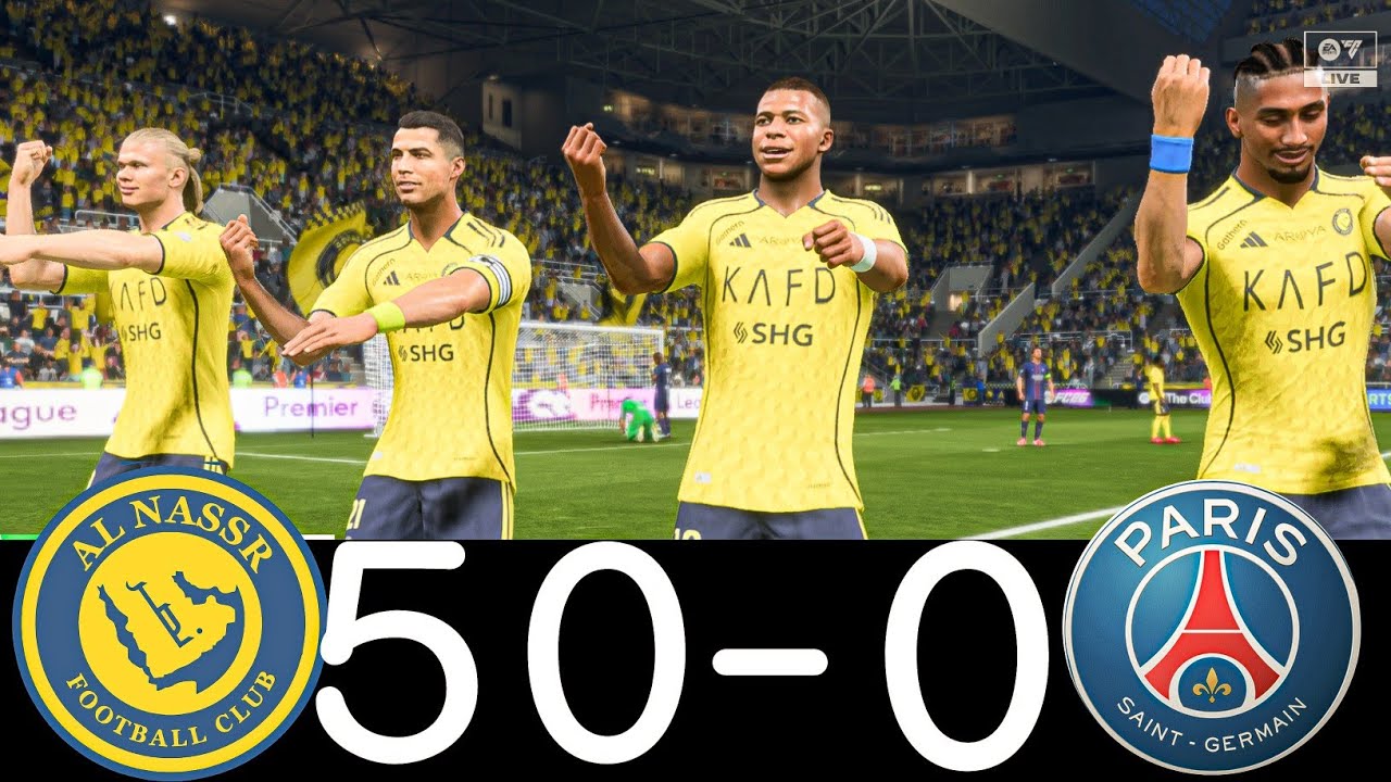 FC 26- MESSI RONALDO Halland & MBAPPE | ALL STARS | AL NASSR 50-0 PSG