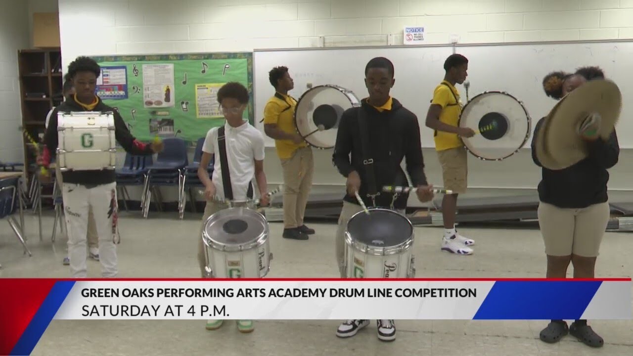 Green Oaks Performing Arts Academy Drum Line Competition this Saturday
