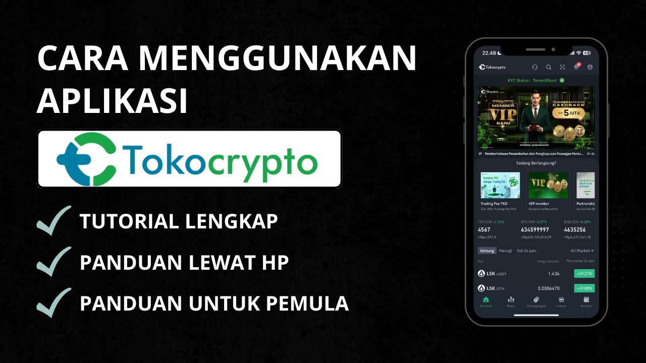 Cara Menggunakan Aplikasi Tokocrypto Untuk Pemula | Panduan Lengkap Tokocrypto