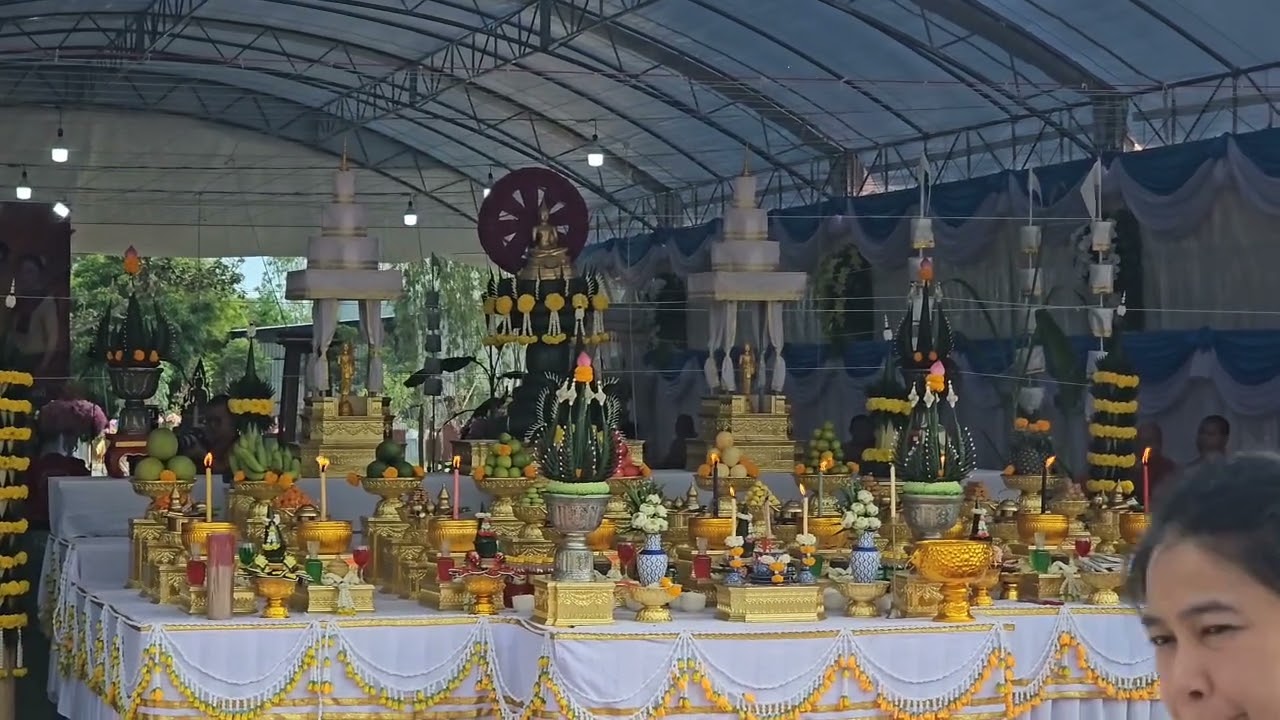 พิธีบวงสรวงสร้างพระอุโบสถ วัดสว่างมงคล บ้านโนนแสบง