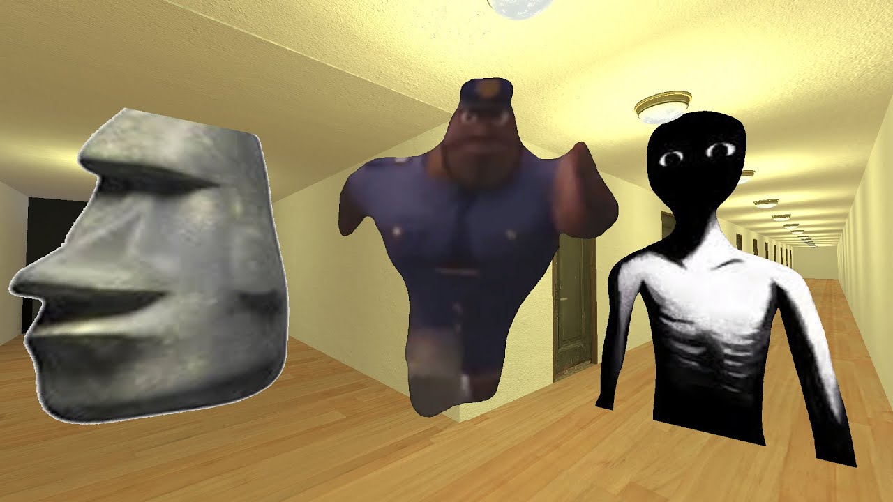 Officer Earl, Dopal And Moai Nextbot Gmod