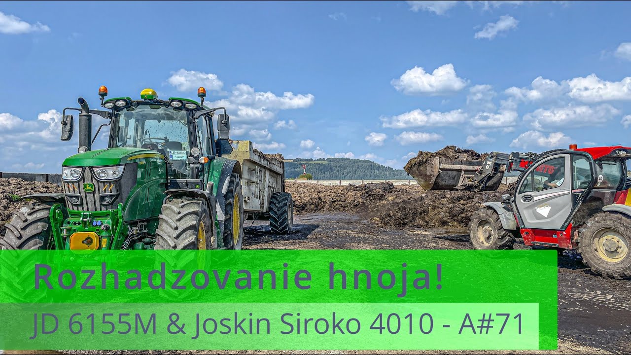 Rozhadzovanie hnoja! - John Deere 6155M & Joskin Siroko 4010/9v - Agrovlog#71