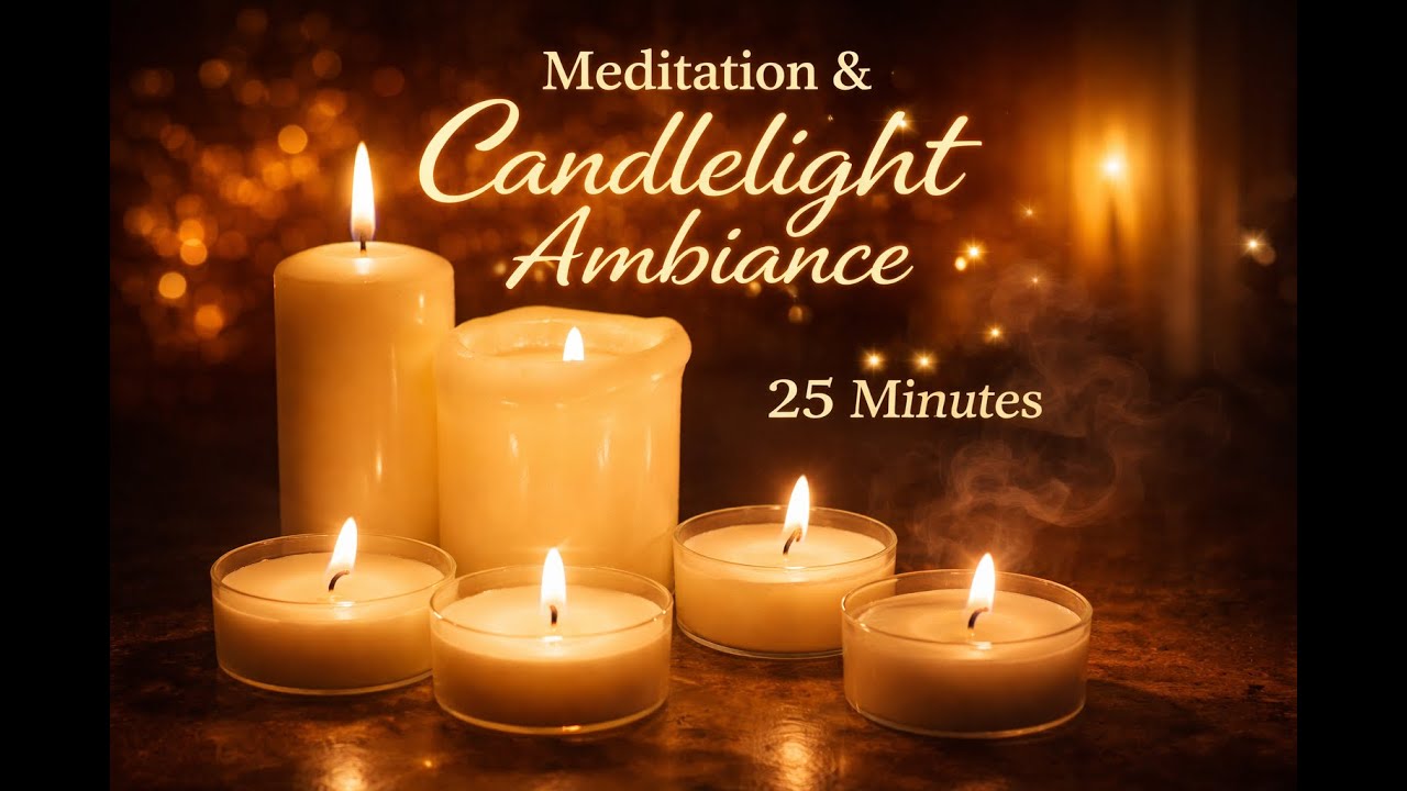 Just Candlelight Meditation (No Music, No Talking) | 25 Minutes of Calm