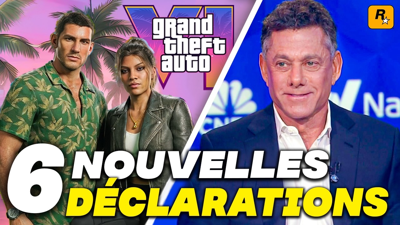 GTA 6 : 6 NOUVELLES D&Eacute;CLARATIONS du PDG de TAKE TWO (IA, pub in game, new gen)