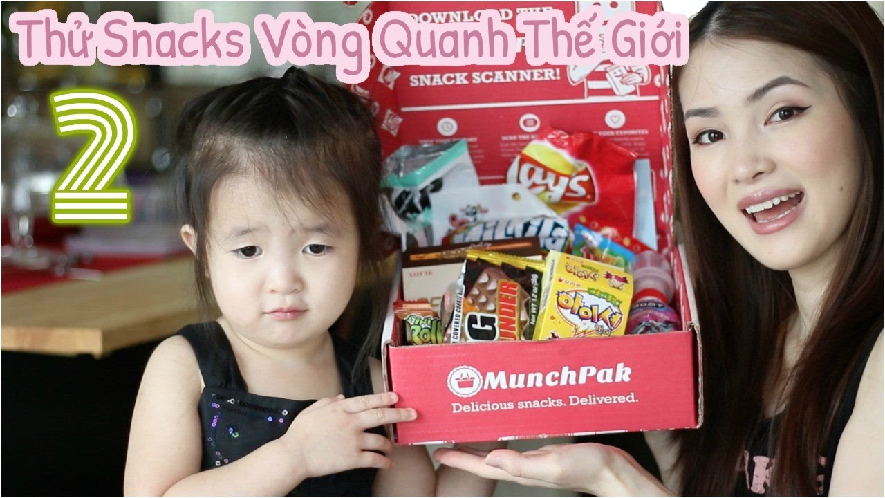 Thử Đồ Ăn Vặt Vòng Quanh Thế Giới ♥ MUNCHPAK UNBOXING 2 ♥ mattalehang