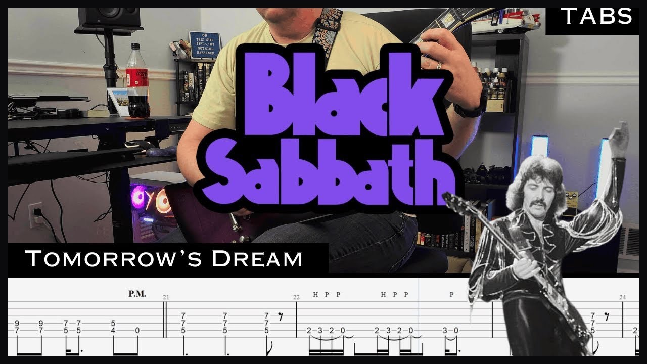 Black Sabbath, Tomorrow's Dream | Tony Iommi's Guitar Parts | Tabs | Lesson | Cover | Tutorial