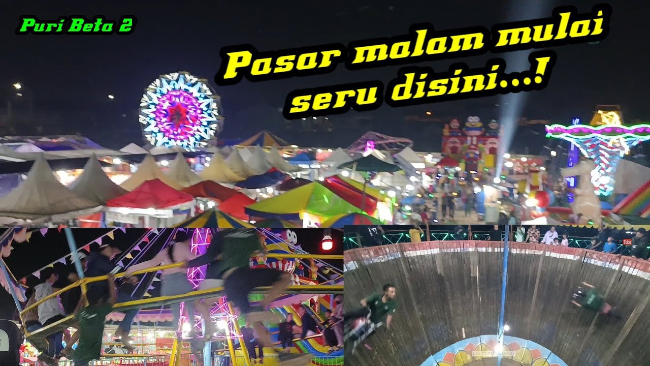 Ada apa saja di pasar malam kali ini?! #hiburan #rides #agusroychannel