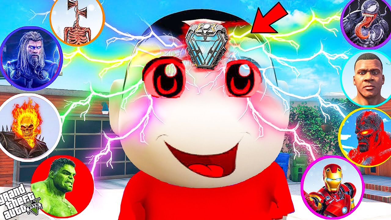 Shinchan Joins AVENGERS TEAM And Become New Superhero In Gta 5 in Telugu | #gta5