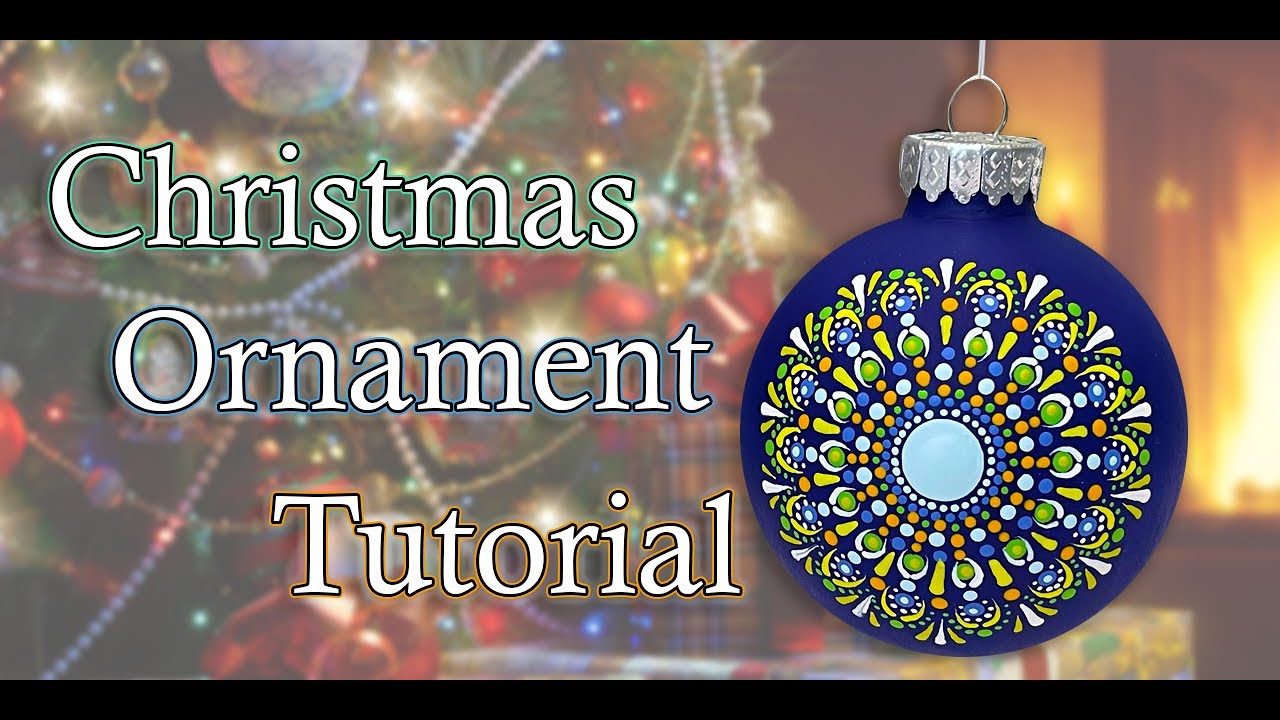 Creating a Dot Mandala Plastic Christmas Ornament (2.65 inch) - 382