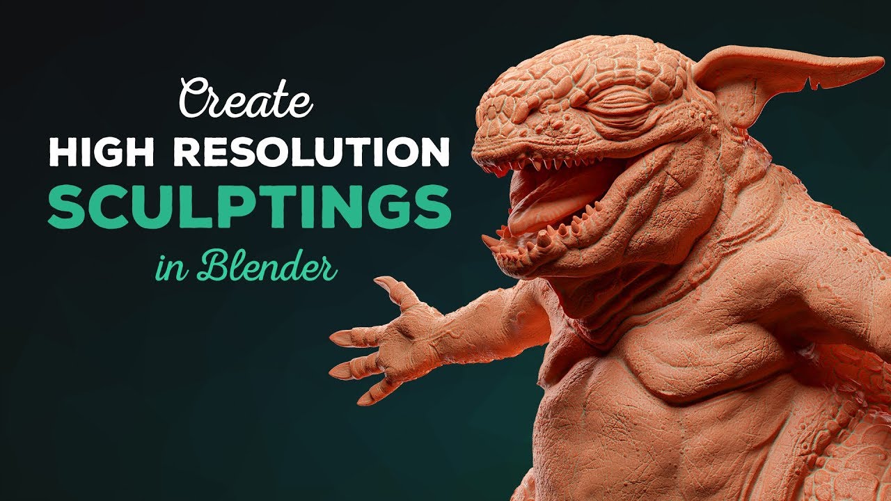 Создание скульптур высокого разрешения в Blender