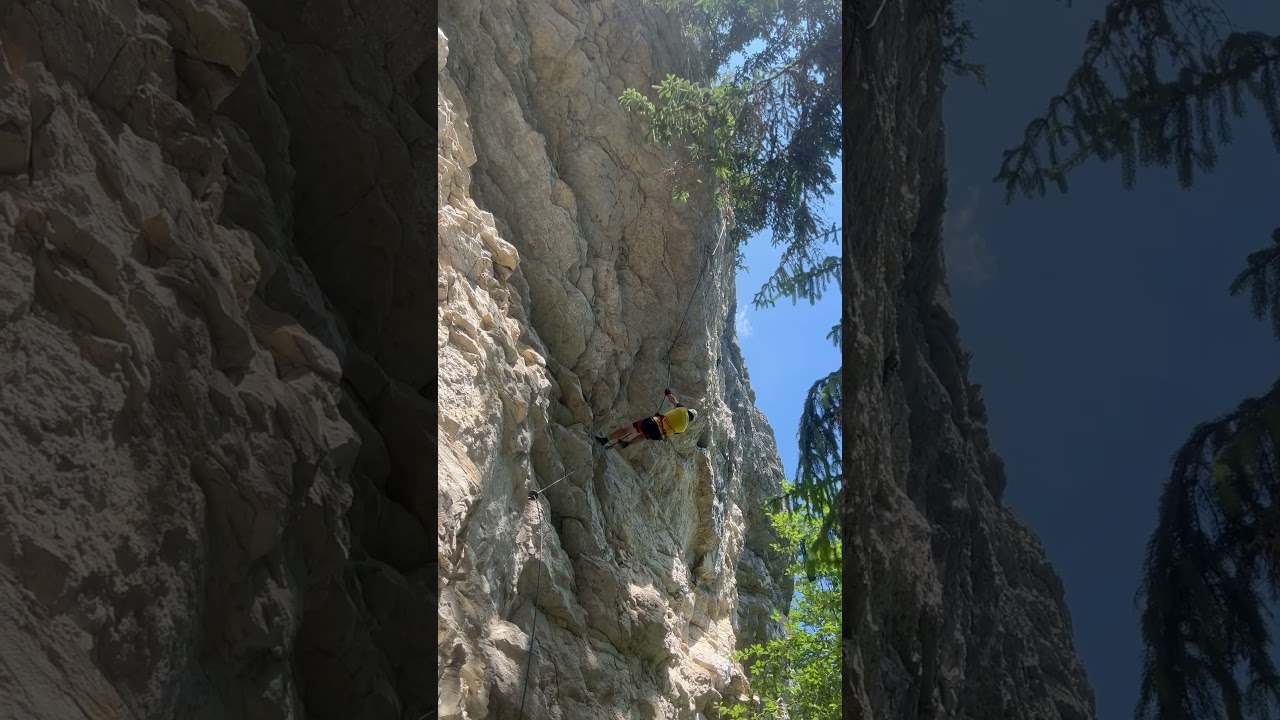 Postalmklamm Klettersteig F Variante #postalmklamm #klettersteig #gamsleckwand
