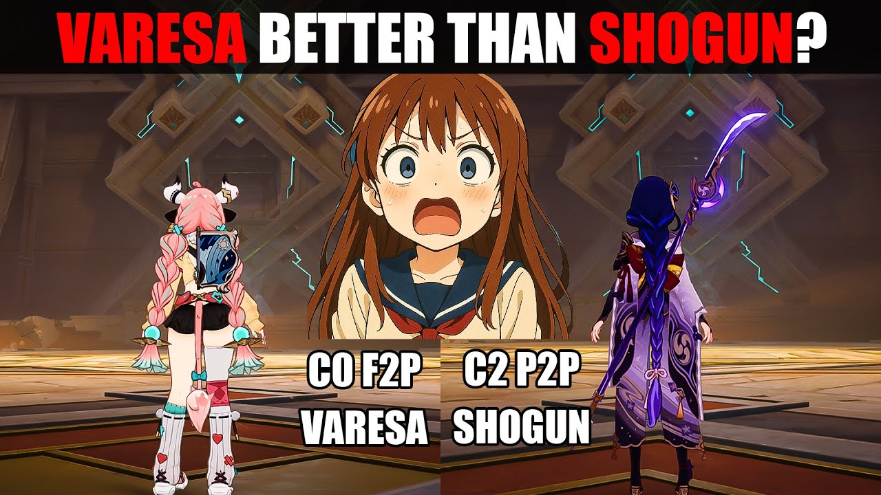 F2P Varesa BETTER than P2P Shogun? | C0 Varesa vs C2 Raiden Shogun