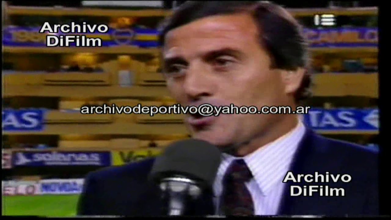 Oscar Tabarez - Boca vs Colo Colo - Copa Andina - DiFilm (1993)