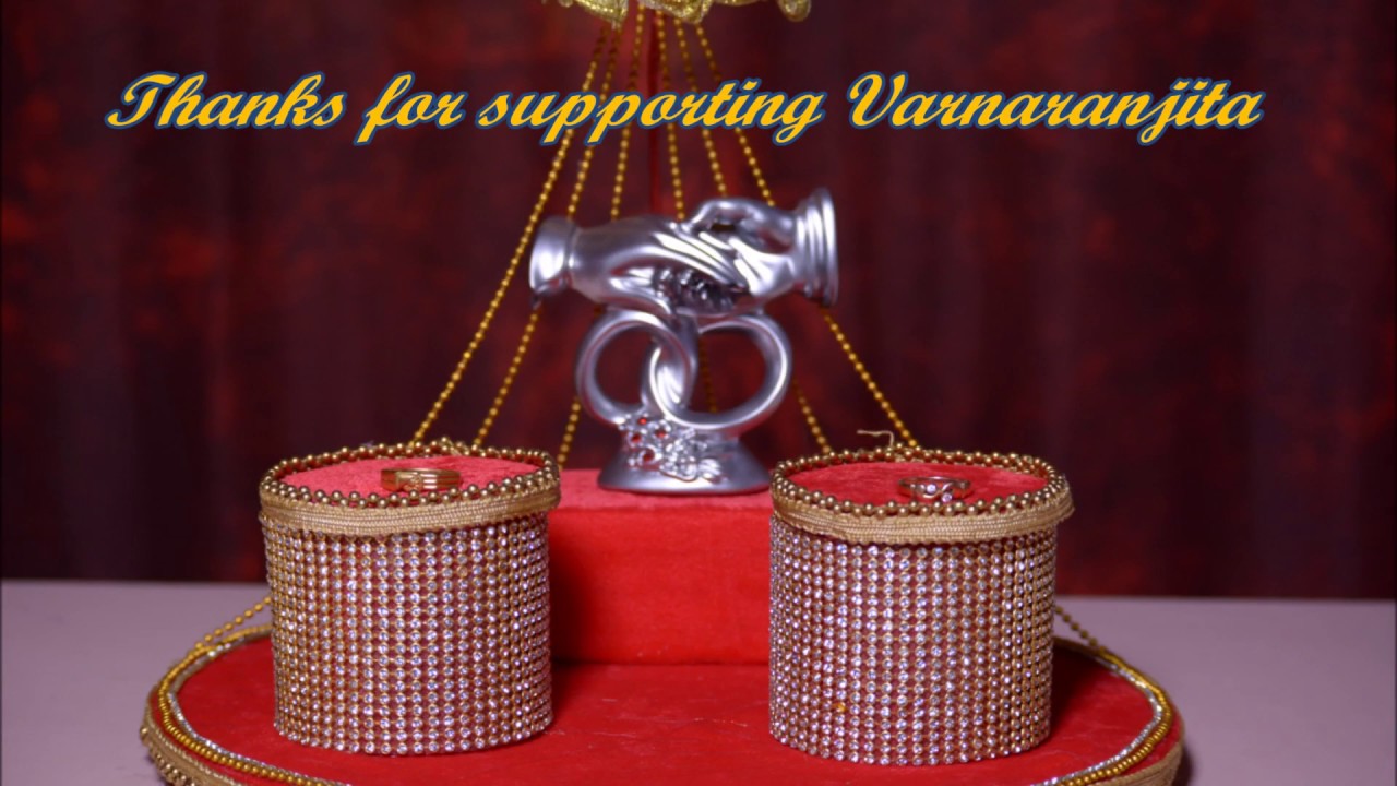 Varnaranjita || Engagement ring plate decoration