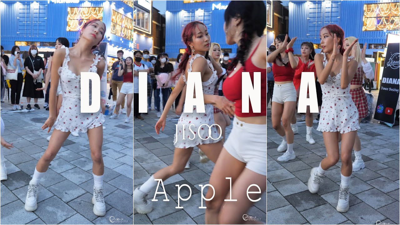 200801 댄스팀 다이아나 DIANA 지수 'Apple' @홍대버스킹 4K 60P 직캠