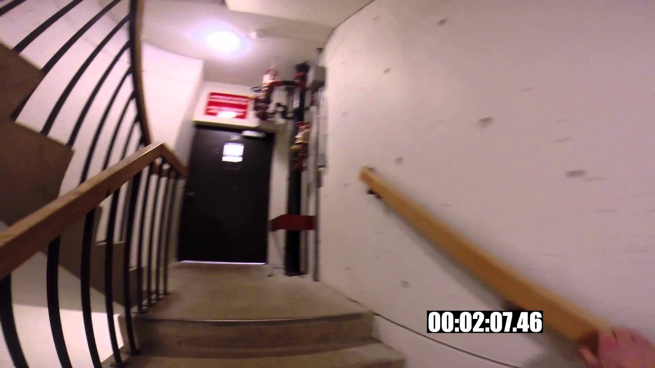 Umass Amherst WEB Du Bois Library Tower Stair Climb GoPro