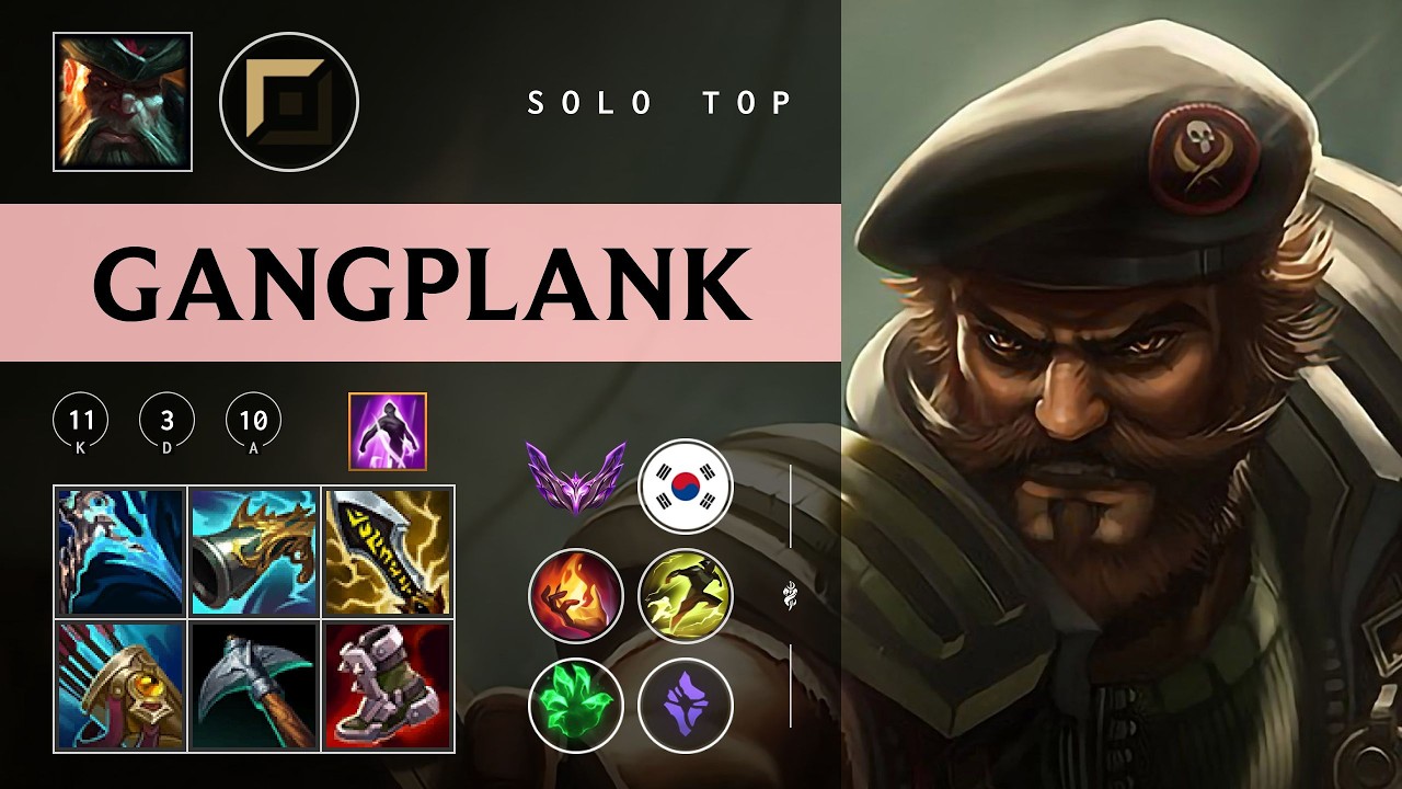 Gangplank Top vs Ambessa - KR Master Patch 26.05