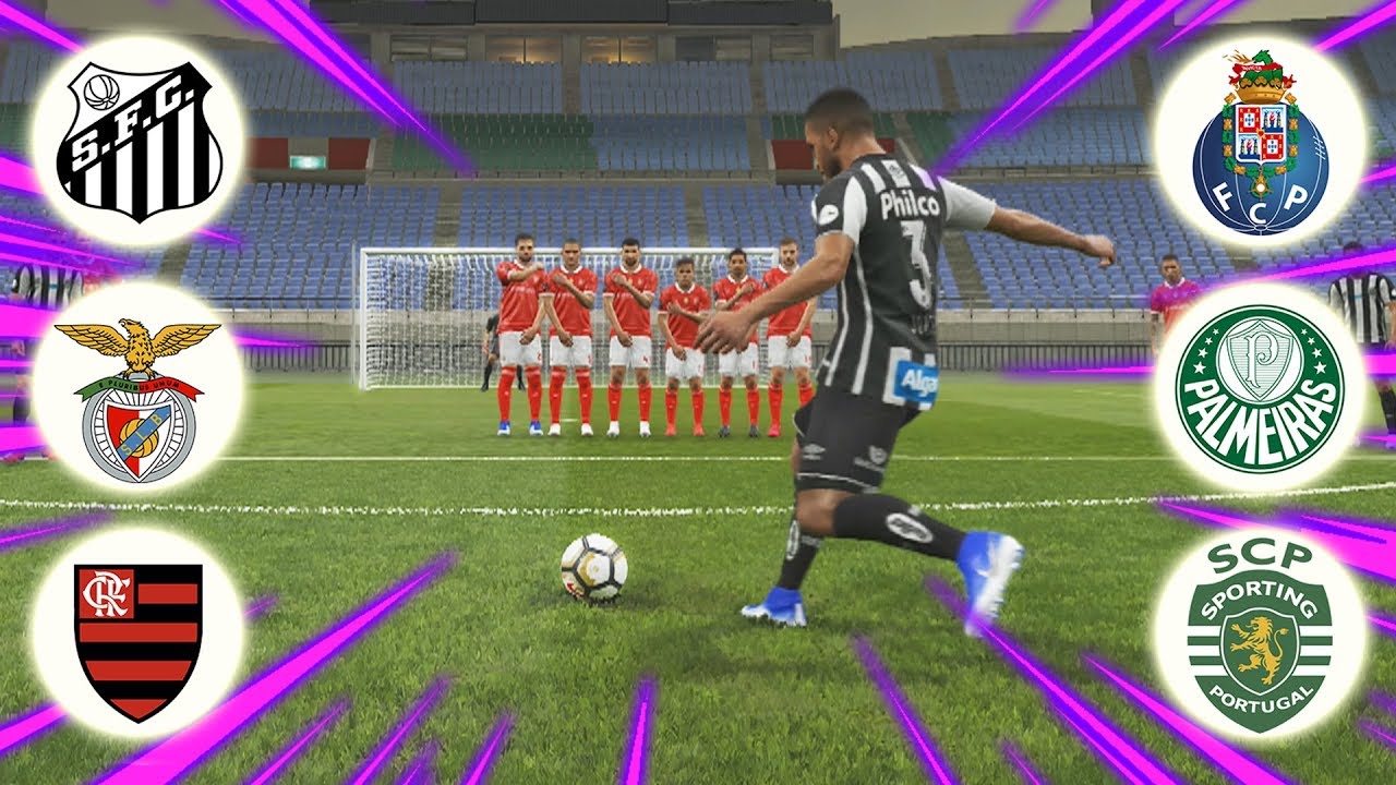 CAMPEONATO PORTUGUÊS E BRASILEIRO DE FALTAS! #02 | PES 2019