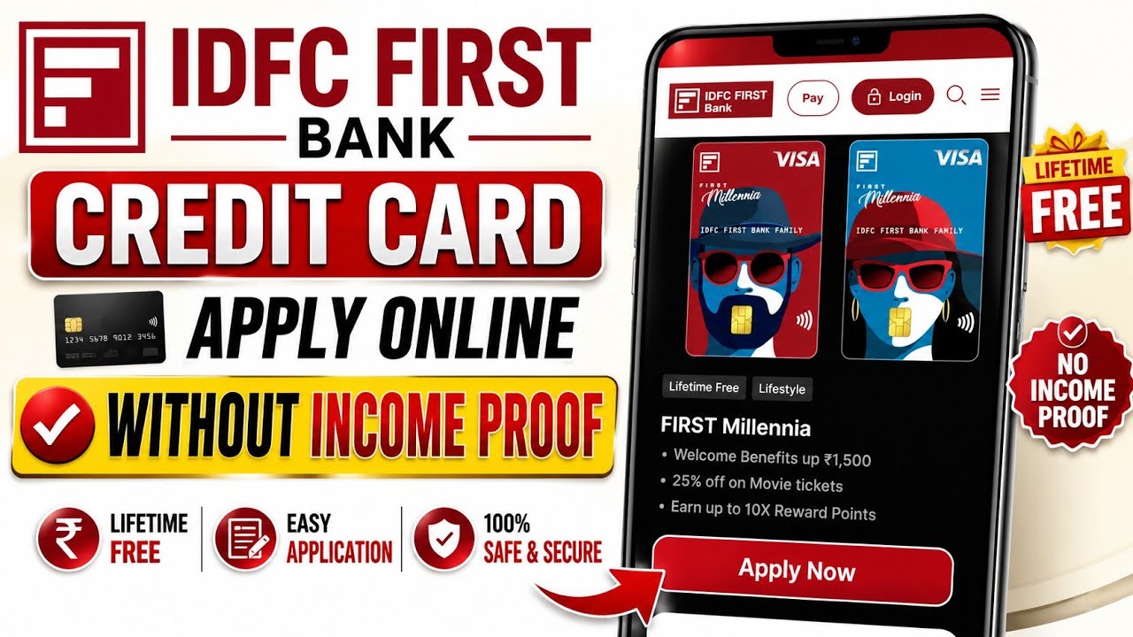 IDFC First Bank Credit Card Apply Online | IDFC Credit Card Apply | How To Apply IDFC Credit Card