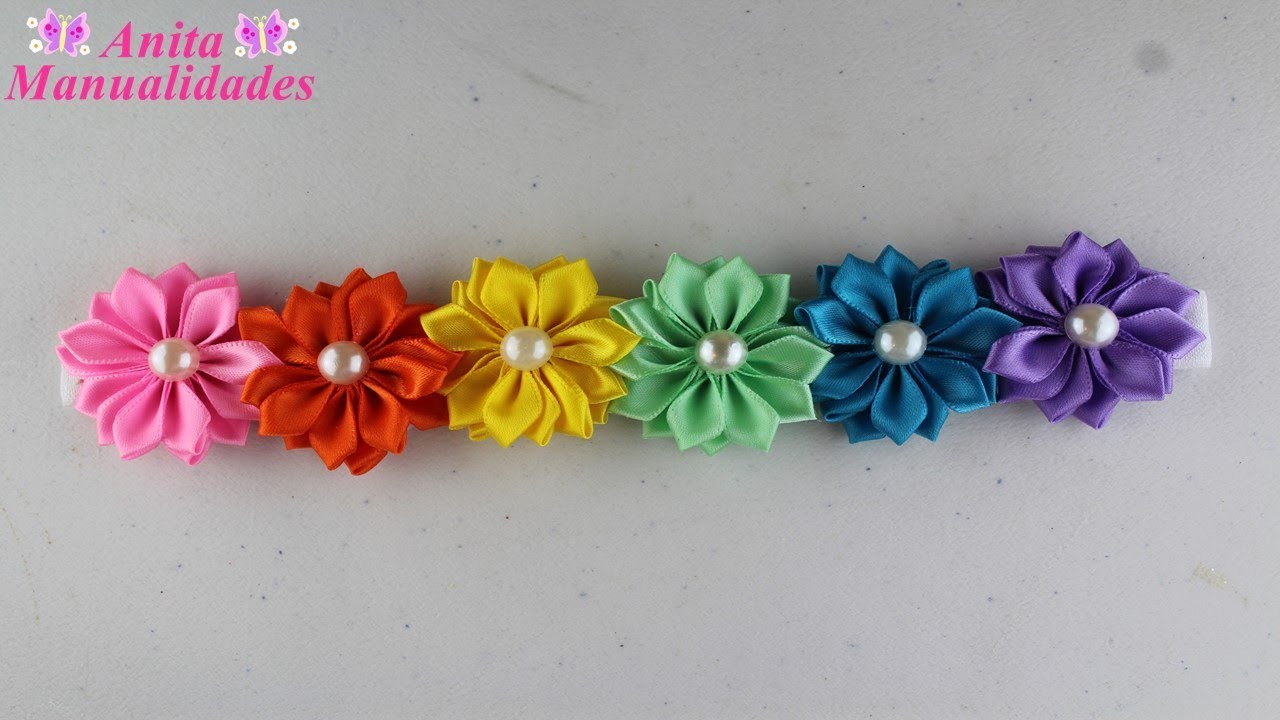 Tiara Primaveral con Flores Margaritas | Anita Manualidades