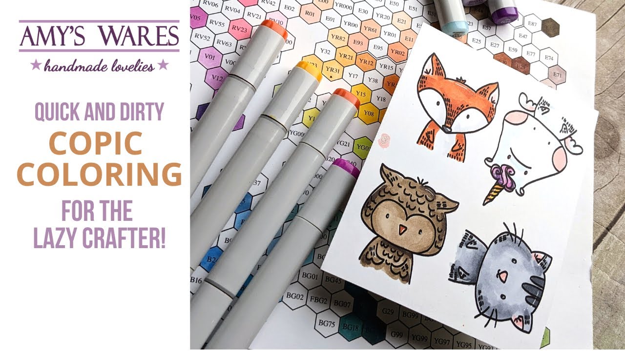 Quick and Dirty Copic Coloring for the LAZY CRAFTER! It's so easy and fast this way!!
