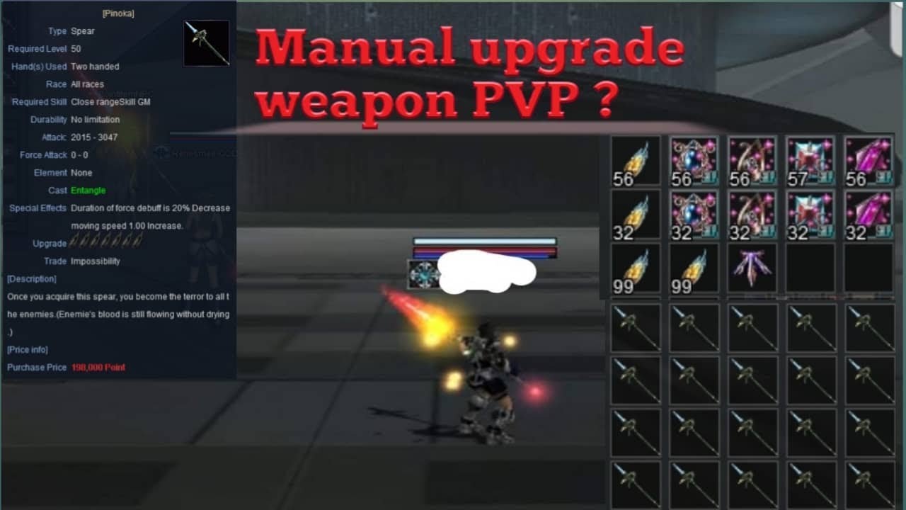 Trying Manual Upgrade Weapon PVP 50 ? Rf Offline 2.2.3.2