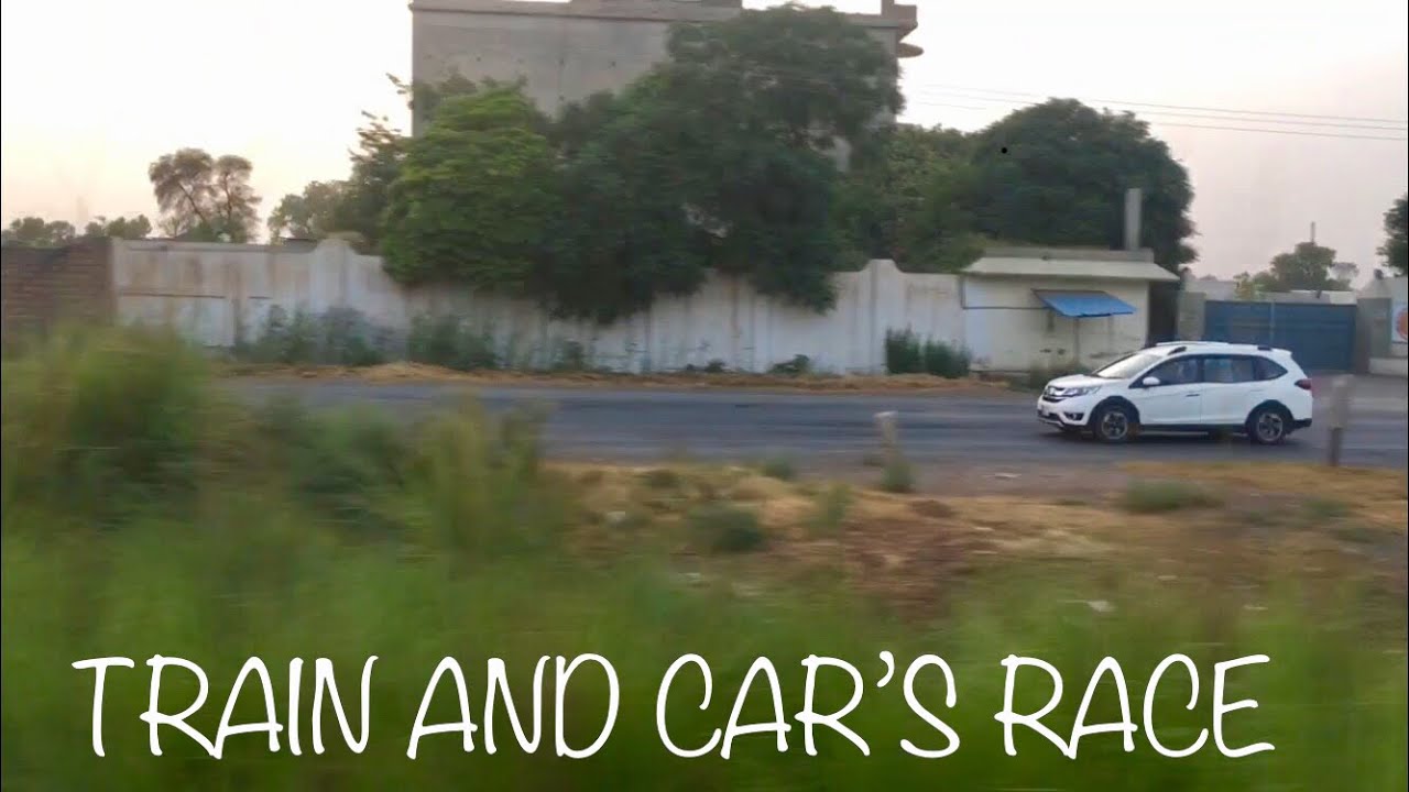 Train and car race | Chenab Express 136 Down | Ajnala Railway station | Dhamaka Express
