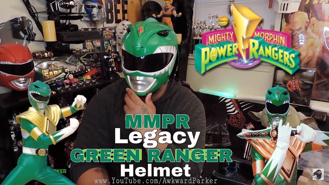 Mighty Morphin Power RANGERS Legacy GREEN RANGER HELMET Review