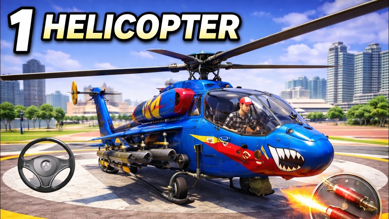 Indian Theft auto Helicopter🎮 flying police ke sath fight